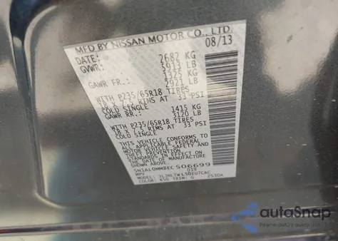 2014 Infiniti Qx60 z USA, uszkodzony, nr VIN 5N1AL0MM8EC506699